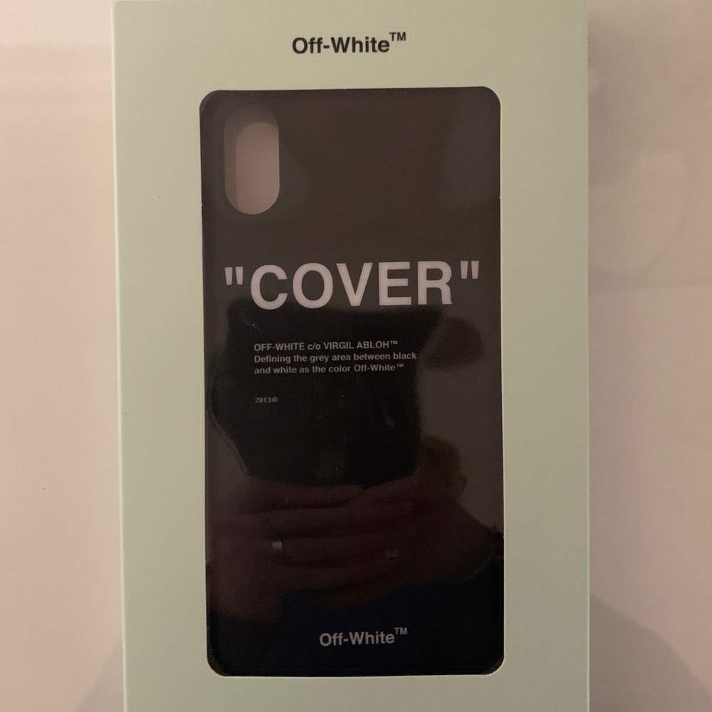 OFF-WHITE “cover” iPhone X phone case